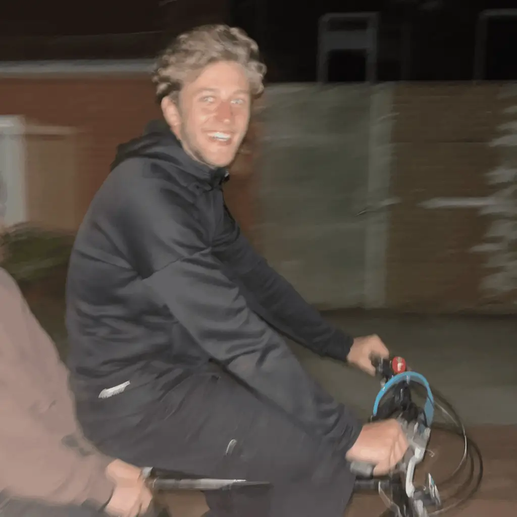 bild von Lasse auf dem Fahrrad